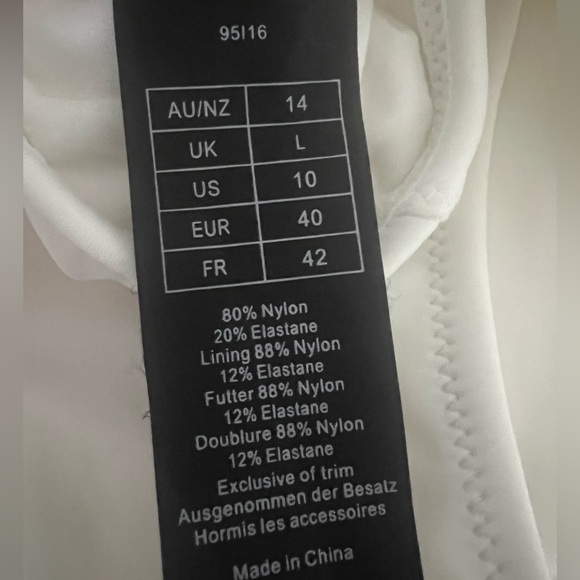 HEIDI KLUM Designer Stunning Sun Muse Classic Demi White One Piece Sz 10 - Picture 6 of 8